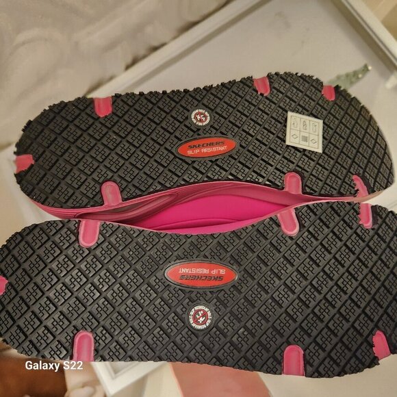 Skechers "Deloney" Pink Comp Toe Work Sneakers. NIB. Size 5.5 - Picture 13 of 14